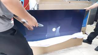 Unboxing our Skyworth 65quot 4K UHD Android Tv [upl. by Dubois]