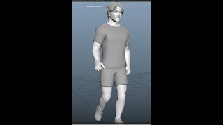 Mixamo character animation test in maya [upl. by Gregorius945]