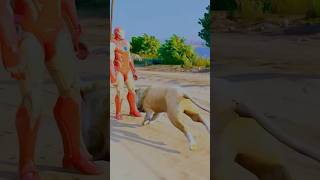 Dog Vs Tiger 😱 shorts gta cartoon [upl. by Enomahs]