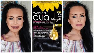 Garnier Olia Hair Dye Review In 110 Black Sapphire August 2021 [upl. by Gona246]