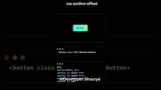 Css outline offset Developer Shaurya coding webdesign [upl. by Oiramaj103]