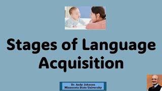 STAGES OF LANGUAGE ACQUISITION [upl. by Llenra]