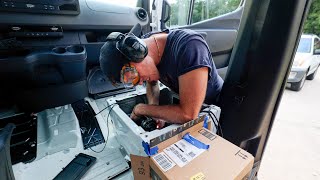 Installing our Diesel Heater and Swivel Seat  DIY Van Build [upl. by Piefer]