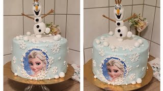 Elsa Torte Elsa cake 😍Elsa aus Fondont [upl. by Ashling135]