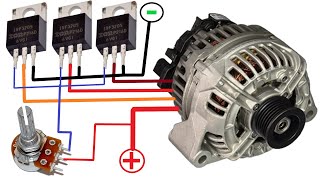 How To Convert Car Alternator To Brushless Motor  No ECS With Mosfet Driver [upl. by Dub184]