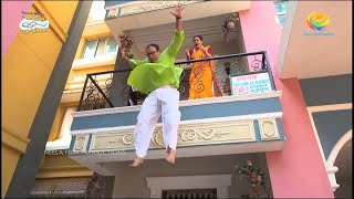 Bhide Jumps Off Balcony  Taarak Mehta Ka Ooltah Chashmah  TMKOC Comedy  तारक मेहता [upl. by Atiragram571]