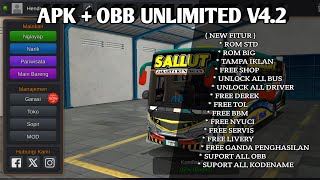 RILIS MOD APK  OBB UNLIMITED BUSSID V42 [upl. by Nwahsram996]