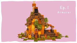 EP 1 How To Build an Armorer Villager House [upl. by Prader]