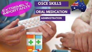 Essential skills for OSCE Australia oral medication administration [upl. by Ialocin958]