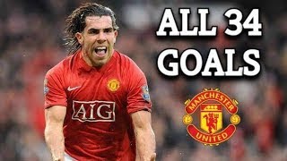 Carlos Tevez All 34 Goals For Manchester United 20072009 [upl. by Bernardi]