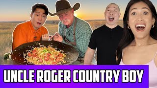 Uncle Roger Teaches Cowboy Kent Rollins How To Make Fried Rice Reaction  Welcome To The Country [upl. by Rento206]