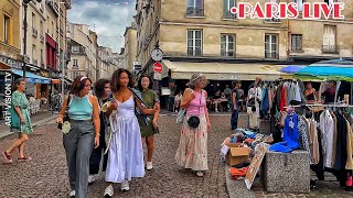 🇫🇷PARIS LIVE Bonjour Paris Sunday Flea Market Walk Live Streaming 21July2024 [upl. by Adnauqal925]