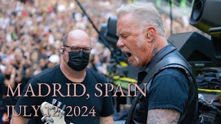 Metallica Live In Madrid Spain July 12 2024 Full concert multicam [upl. by Eldreda]