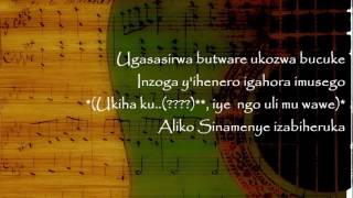 Sinamenye lyrics  François Nkurunziza  Rwanda [upl. by Sitrik]