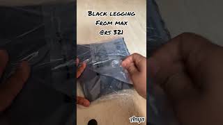 MAX BLACK LEGGING FROM FLIPKART flipkarthaul affordable discount max leggings clothing review [upl. by Darrej]