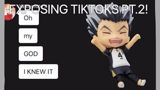 Exposing TikToks PT2  Angst 😬  REUPLOAD  LONG VIDEO AGAIN 😓  Haikyuu Text [upl. by Vernor632]