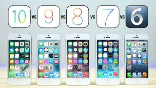 iOS 10 vs iOS 9 vs iOS 8 vs iOS 7 vs iOS 6 on iPhone 5 Speed Test [upl. by Whiting479]