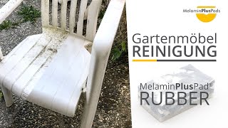 Gartenstühle und Gartenmöbel mit Melamin Pad Rubber reinigen [upl. by Vern]