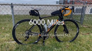 6000 miles on a 2017 Giant Contend SL1 [upl. by Leunamme497]