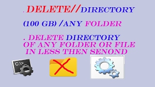 how to delete any folder with batch file [upl. by Egrog]