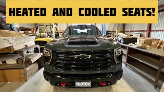 2025 Chevy Silverado with katzkin leather and heated and cooled seats [upl. by Ribal]