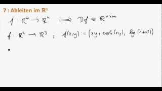 Mathe II 7  Ableiten im Rn Kettenregel [upl. by Lotz]