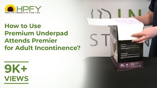 How to use Premium Underpad Attends Premier for Adult Incontinence [upl. by Yhtomiht]