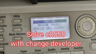 Konica Minolta c2558 error solve and maintenance konicaminolta maintenance repair video service [upl. by Laundes242]