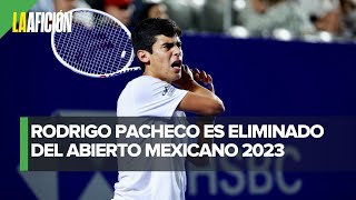 Abierto de Acapulco se queda sin mexicanos en singles Rodrigo Pacheco es eliminado [upl. by Ajuna436]