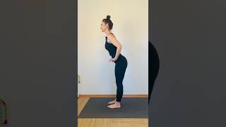 Tip for UttanasanaStanding Forward Fold yogatips yogatipsforbeginners uttanasana forwardfold [upl. by Sivert]