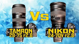 Tamron 2875 f28 vs Nikon 2470 f28 SURPRISING RESULTS [upl. by Leamaj]