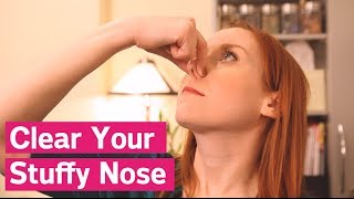 How To Clear A Stuffy Nose Instantly [upl. by Lahey]