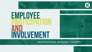 Employee Participation and Involvement [upl. by Jahdol]