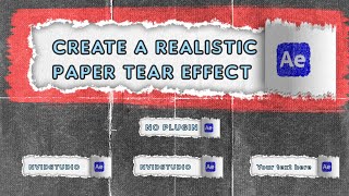 How to Create a Realistic Paper Tear Effect in After Effects StepbyStep Tutorial [upl. by Goldsworthy]