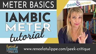 How to Write in Iambic Meter Tutorial  Poetic Meter amp Rhyme Basics [upl. by Ynehteb]