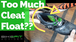 Too Much Cleat Float  Bike Fit [upl. by Earlene]