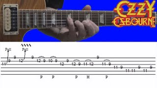 Ozzy  Rhoads  SATO  Guitar Solo Lesson with Tabs [upl. by Chitkara]