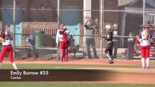 Catcher to 1st Throw Down Pick Off vs BlackJack AZ Travel Softball Tournament Vegas Emily Burrow [upl. by Kristofor863]