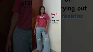 Day15 of Freakins Jeans widelegpants distressedjeans freakins ootd denim [upl. by Notnelc]