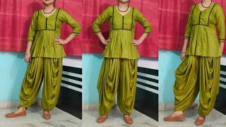 Front Pleated Top Cutting And Stitching  Front Penel Top Design Designer Dress Cutting amp Stitching [upl. by Aisak]