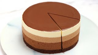 Triple chocolate mousse cake [upl. by Nnylanna]