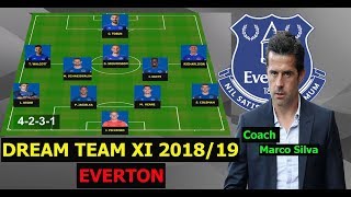 EVERTON POSIBLE LINEUP NEXT SEASON 20182019 [upl. by Hembree42]