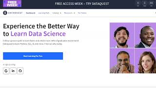 DataQuest Has FREE Week Through Nov 14 2024 CLOSED [upl. by Acsot798]