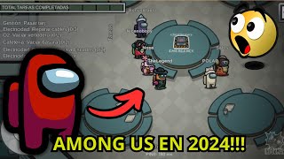 ASÍ ES JUGAR AMONG US EN 2024 😲  Among Us Gameplay Android 📱 [upl. by Wolfort]