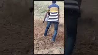 9 HP diesel power weeder working in field agriculture trending viralvideo shorts viralshorts [upl. by Delahk]