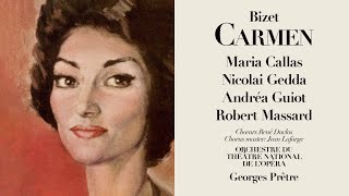 Bizet Carmen  Callas Gedda Salle Wagram Paris 1964 Subtitles [upl. by Eidualc]