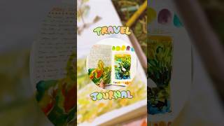 Fill a travel journal with me art trovatrip shorts traveljournal sketchbook [upl. by Fitting]