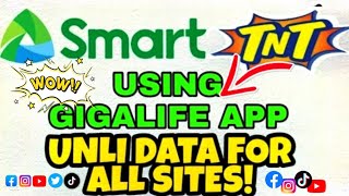 PAANO MAG LOAD NG UNLI DATA TNT SIM SA GIGA LIFE APPS [upl. by Melgar]