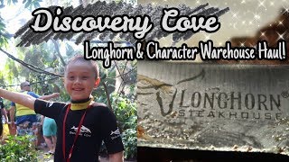 Discovery Cove  Disney Character Warehouses Haul  Longhorn Steakhouse  Florida  May 2019 [upl. by Ludwig]