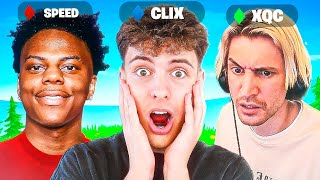 Clix CARRIES IShowSpeed amp XQC in OG Fortnite [upl. by Guillema]